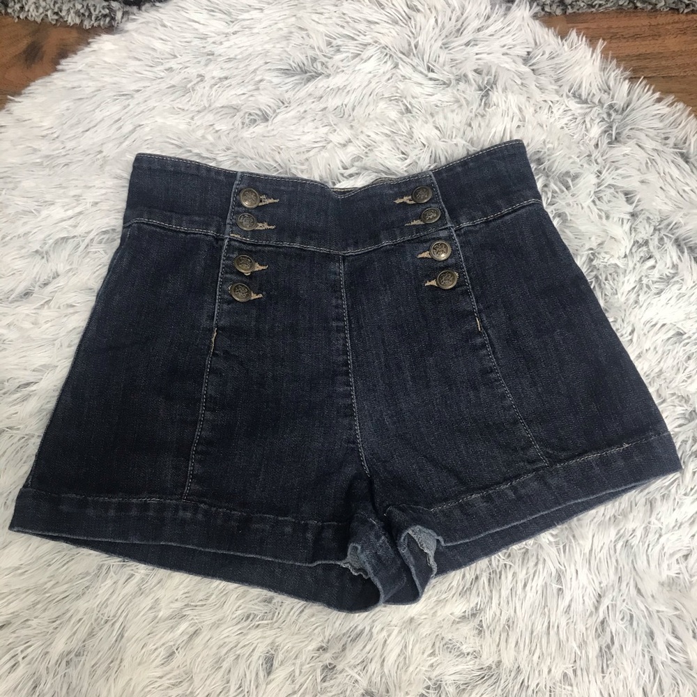 Denim shorts